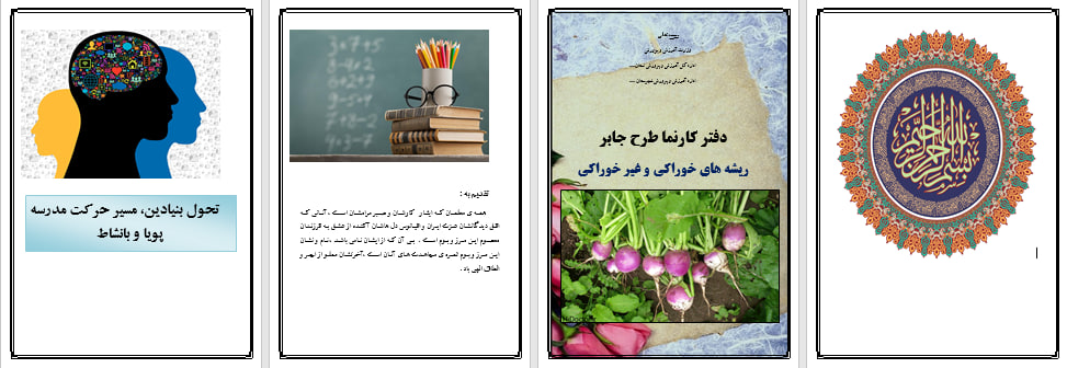 دانلود طرح جابر با موضوع ریشه های خوراکی و غیر خوراکی